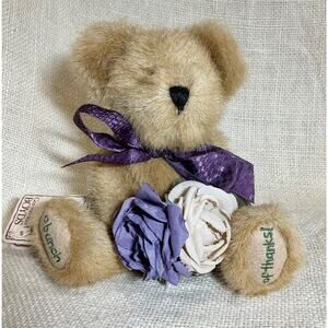 8 in. J.B. BEAN & ASSOCIATES Floral Thanksabunch BOYDS BEAR 1988-2002 # 903026